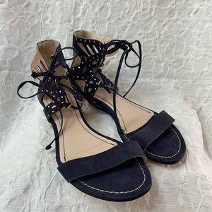 Klub Nico Plum Suede Sandals Sz 8 NWOT